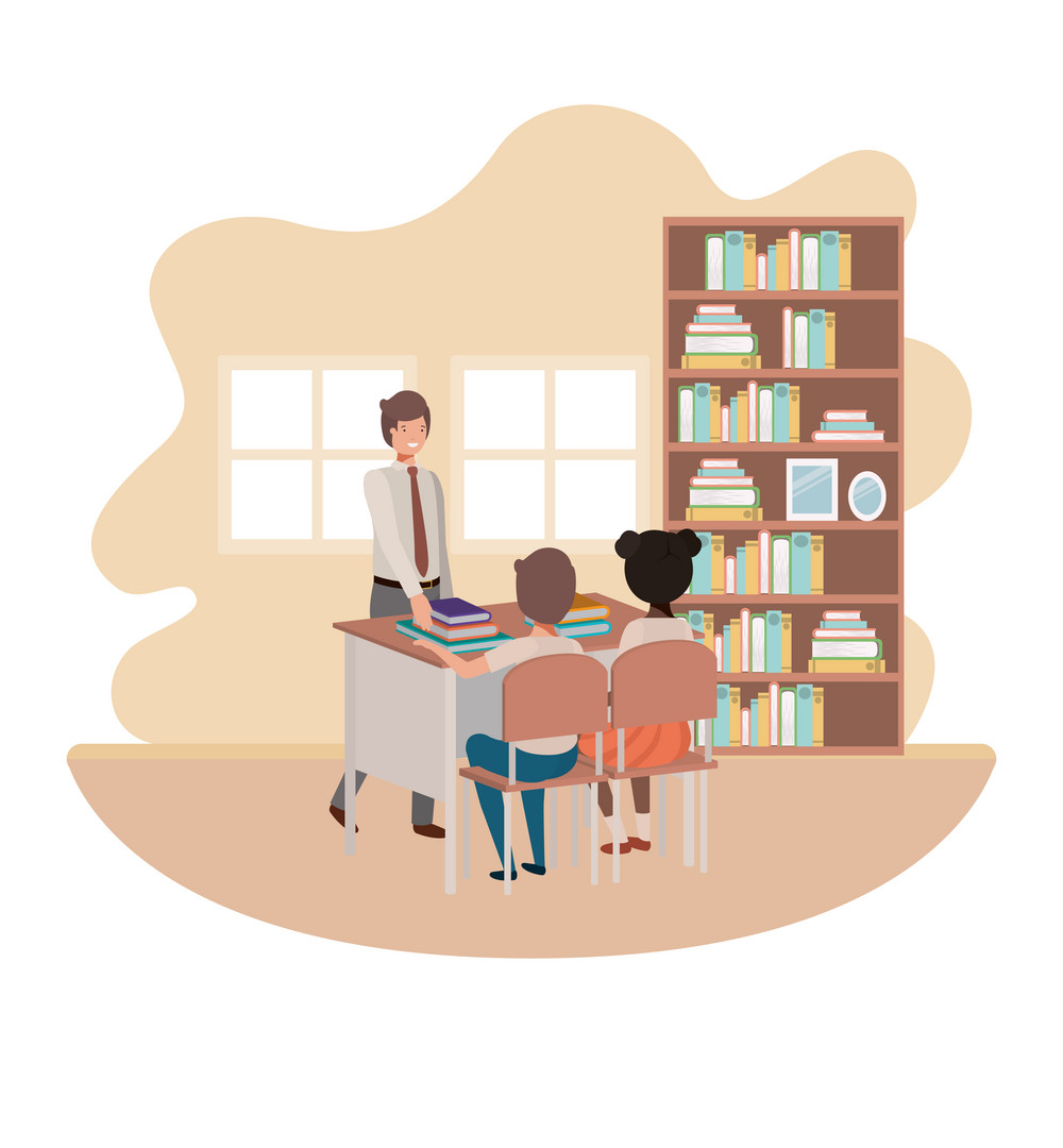 Student taking online class